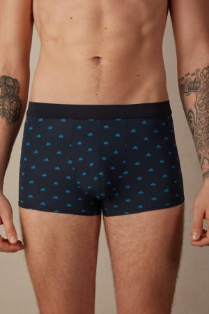 Boxer Barbati Intimissimi Bicycle in Microfiber Albastri | RO QZ2656