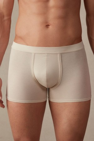 Boxer Barbati Intimissimi Natural Fresh Supima® Bumbac Bej | RO NB2587