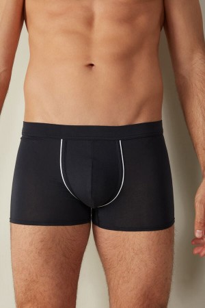 Boxer Barbati Intimissimi Natural Fresh Supima® Bumbac Albastri Albi | RO FM2598