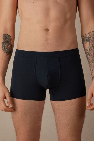 Boxer Barbati Intimissimi Natural Fresh Supima® Bumbac Albastri | RO OR2630