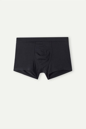 Boxer Barbati Intimissimi Push-up in Stretch Bumbac Negrii | RO SO2574