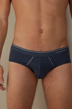 Chiloți Barbati Intimissimi Supima Bumbac with Visible Elastic Albastri Gri Deschis | RO MA2683