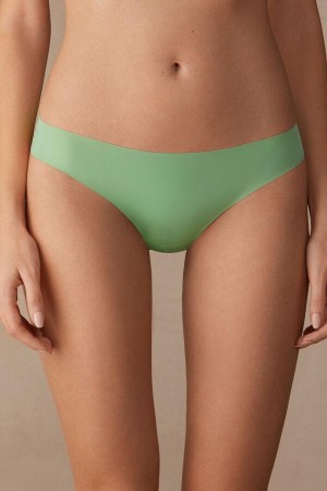 Chiloți Dama Intimissimi Brazilian in Seamless Ultra Light Microfiber Verde Menta | RO XF2487