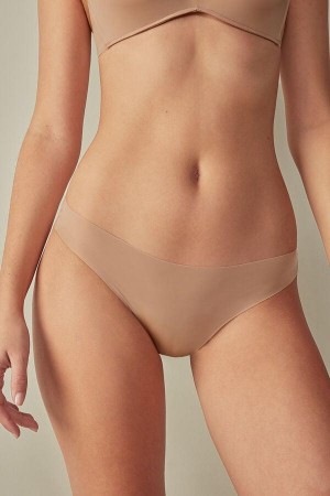 Chiloți Dama Intimissimi Brazilian in Seamless Ultra Light Microfiber Bej | RO WY2558