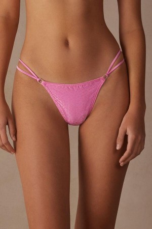 Chiloți Dama Intimissimi Cool Minimal String Tanga Roz | RO UT2240