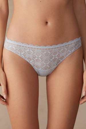 Chiloți Dama Intimissimi Dantela and Microfiber Brazilian Albastri | RO BC2484