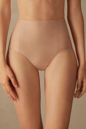 Chiloți Dama Intimissimi Raw-Cut Microfiber Briefs Bej | RO GL2441