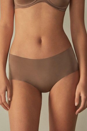 Chiloți Dama Intimissimi Seamless Microfiber Hipster Bej Inchis | RO NB2327