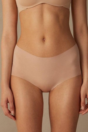 Chiloți Dama Intimissimi Seamless Microfiber Hipster Bej | RO LH2333