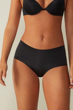 Chiloți Dama Intimissimi Seamless Microfiber Hipster Negrii | RO KI2334