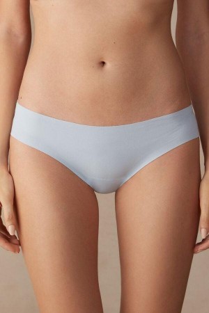 Chiloți Dama Intimissimi Seamless Supima® Bumbac Albastri | RO PQ2368