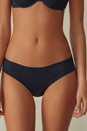 Chiloți Dama Intimissimi Seamless Supima® Bumbac Albastri | RO DN2417