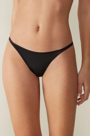 Chiloți Dama Intimissimi Tanga with Ultralight Microfiber Straps Negrii | RO OR2294