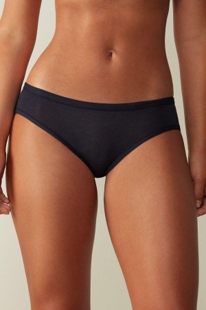 Chiloți Dama Intimissimi Ultralight Supima® Bumbac Briefs Albastri | RO XF2435