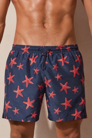 Costum Competitie Barbati Intimissimi Starfish Print Albastri | RO LH2761