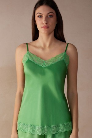 Maiou Dama Intimissimi Dantela and Silk Verde Menta | RO QZ1740