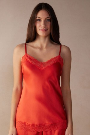 Maiou Dama Intimissimi Dantela and Silk Rosii Inchis | RO EX1742