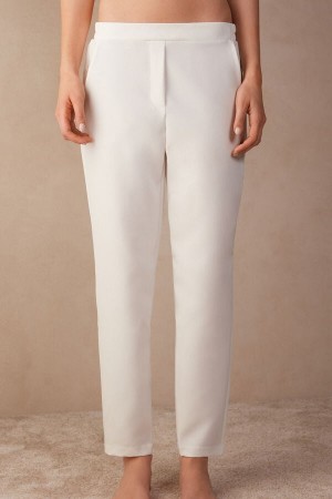 Pantaloni Dama Intimissimi Trousers with Pockets Albi | RO JJ1782