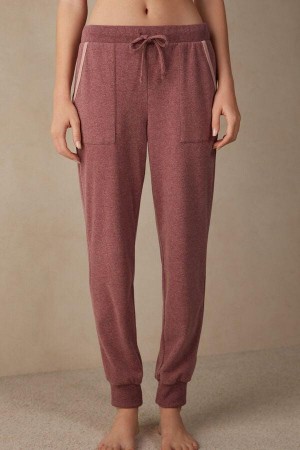 Pijama Dama Intimissimi Iarnă Candies Full Length Cuffed Pants Roz Inchis | RO MA2051