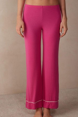 Pijama Dama Intimissimi Pretty Flowers Full Length Modal Pants Roz Albi | RO GL2040