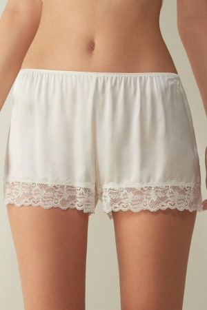 Pijama Dama Intimissimi Silk Shorts Albi | RO RW2003