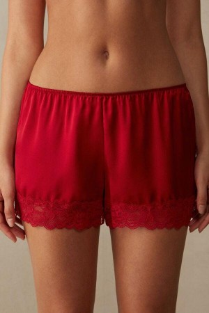 Pijama Dama Intimissimi Silk Shorts Rosii | RO UT2006