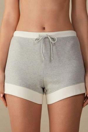 Pijama Dama Intimissimi Warm Cuddles Shorts Gri Albi | RO OR1982