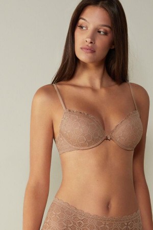 Sutiene Dama Intimissimi Bellissima Push-up in Dantela Bej | RO HK1313