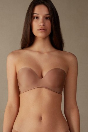 Sutiene Dama Intimissimi Daila Ultralight Microfiber Bandeau Bej | RO FM1207