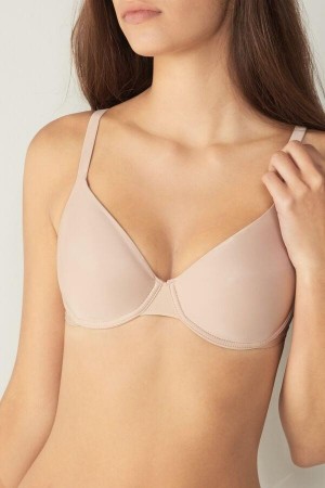 Sutiene Dama Intimissimi Francesca Ultralight Microfiber Balconette Bej | RO OR1618