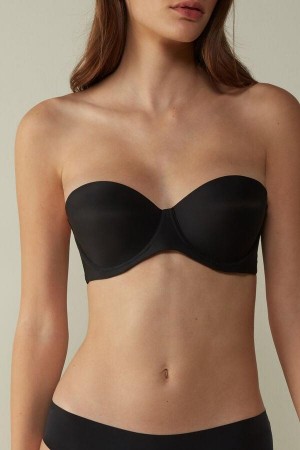 Sutiene Dama Intimissimi Giada Microfiber Bandeau Negrii | RO TV1120