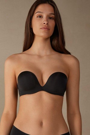 Sutiene Dama Intimissimi Monica Bandeau in Ultralight Microfiber Negrii | RO XF1214