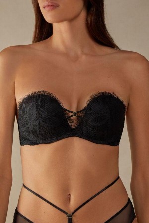 Sutiene Dama Intimissimi Sensual Unbounded Monica Bandeau Negrii | RO PQ1203