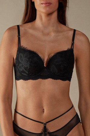 Sutiene Dama Intimissimi Sensual Unbounded Balconette Negrii | RO DN1050