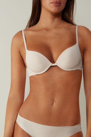 Sutiene Dama Intimissimi Simona Microfiber Super Push-Up Roz | RO JJ1340