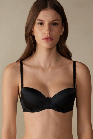 Sutiene Dama Intimissimi Sofia Balconette in Silk Negrii | RO QZ1532