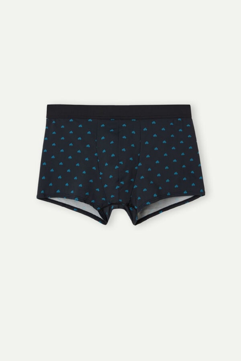 Boxer Barbati Intimissimi Bicycle in Microfiber Albastri | RO QZ2656