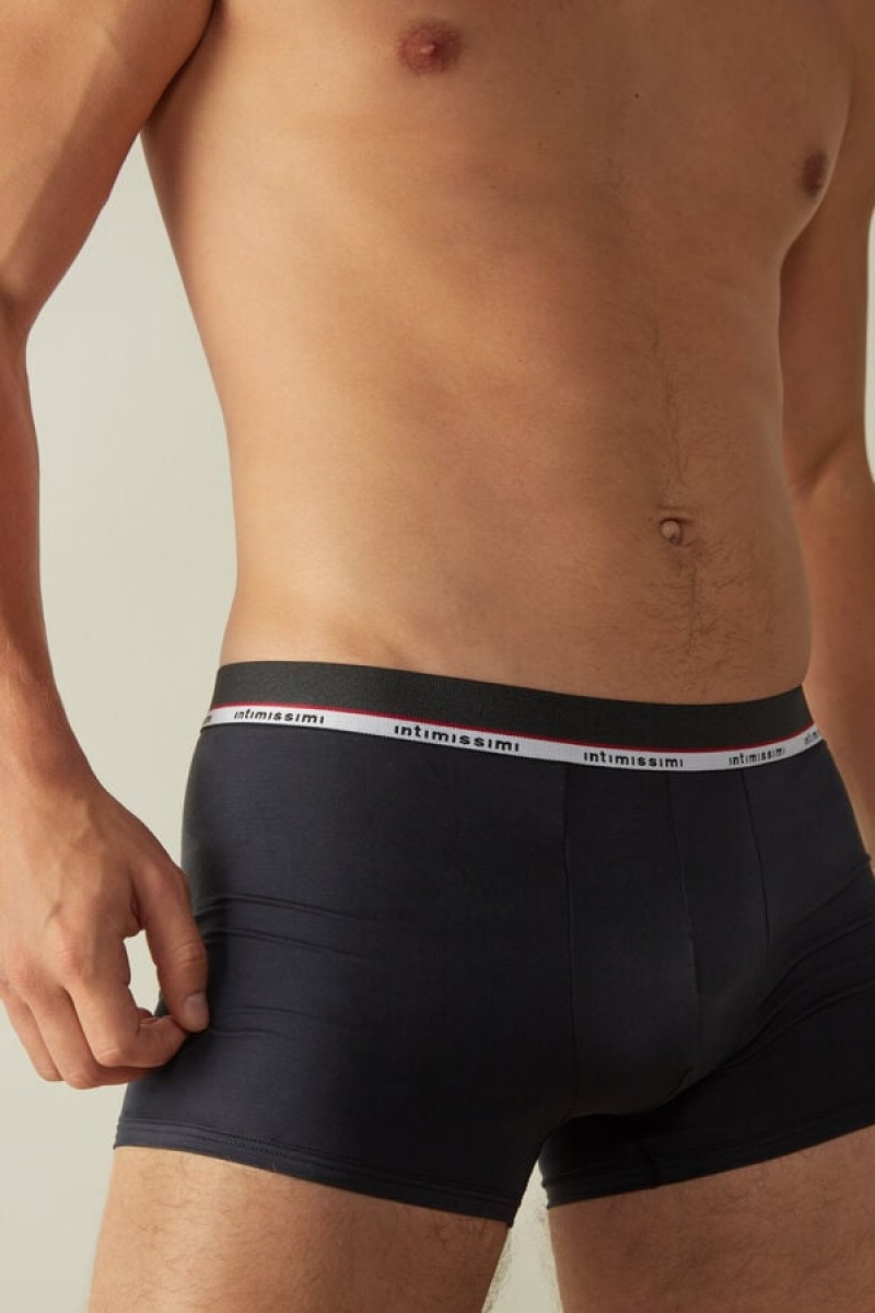 Boxer Barbati Intimissimi Micromodal Albastri | RO RW2582