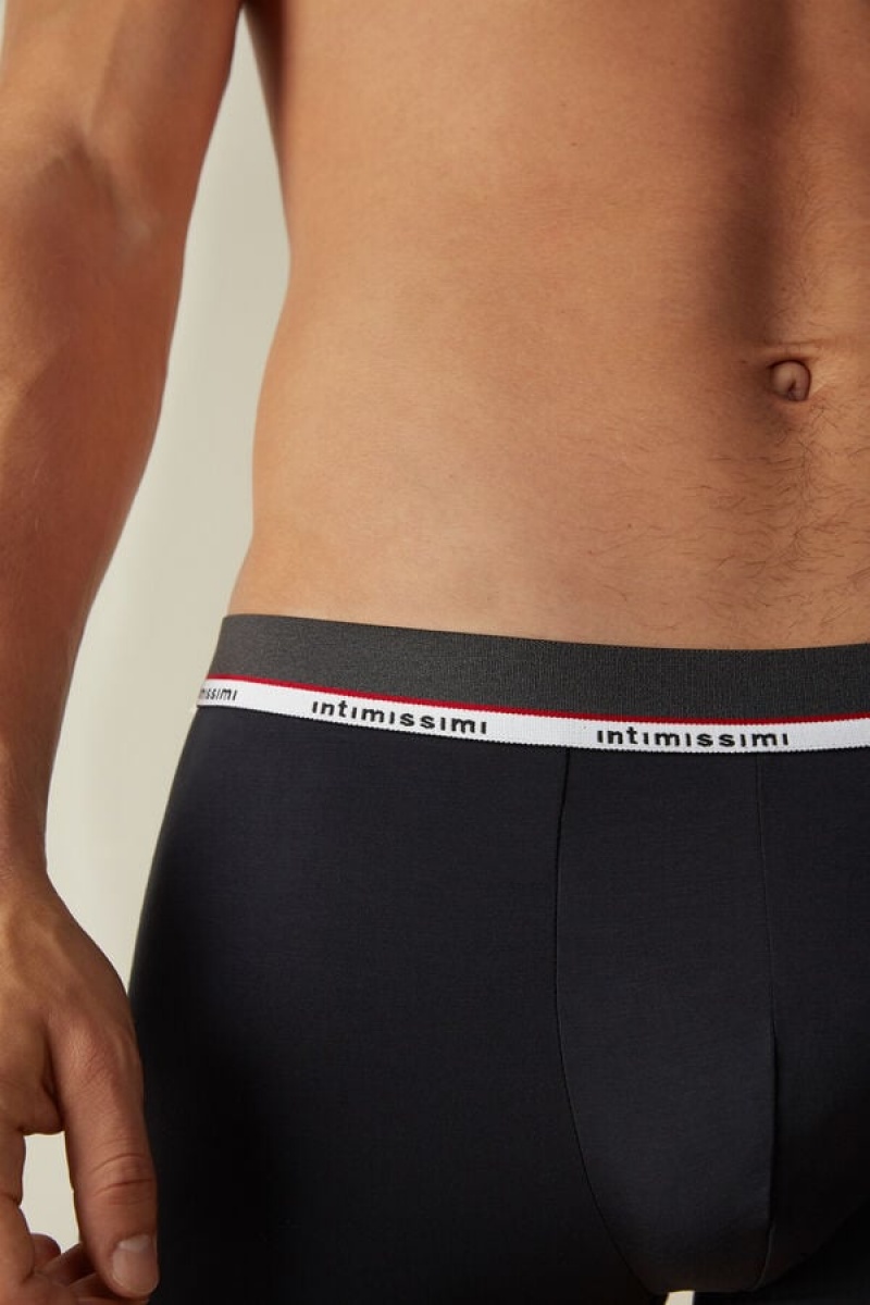 Boxer Barbati Intimissimi Micromodal Albastri | RO RW2582