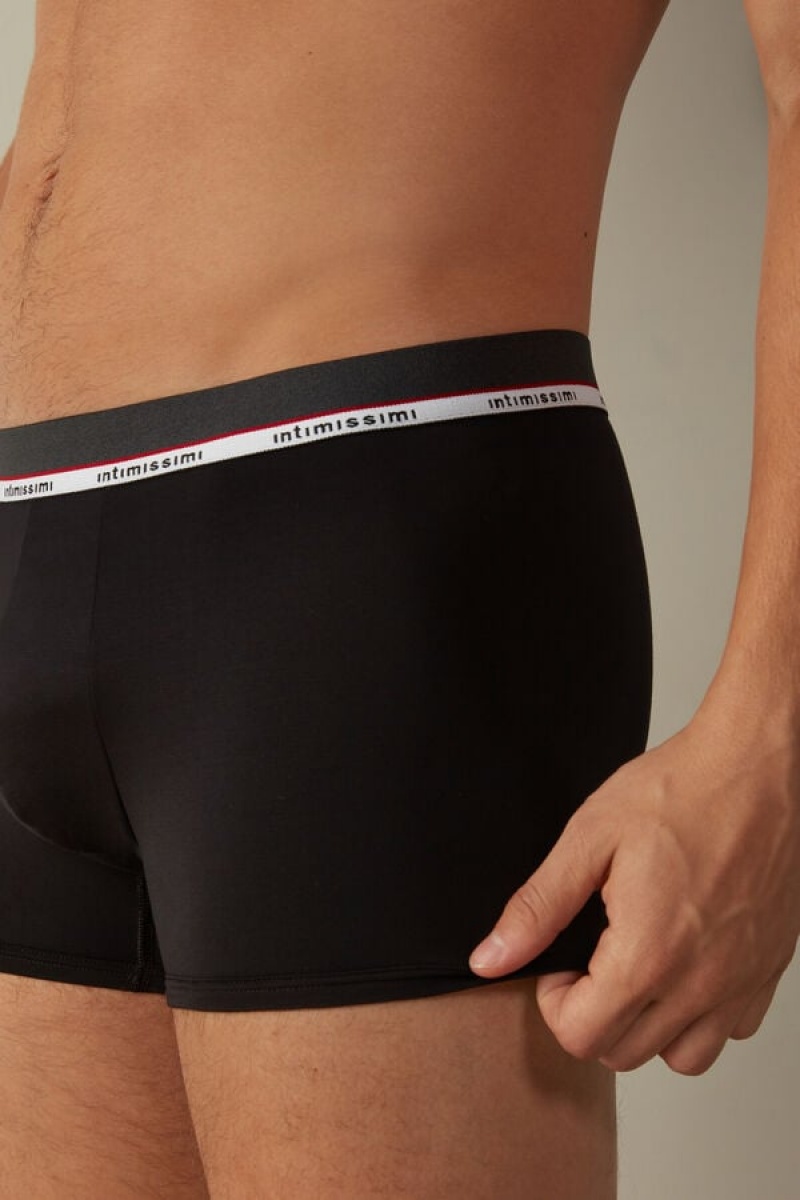 Boxer Barbati Intimissimi Micromodal Negrii | RO EX2583