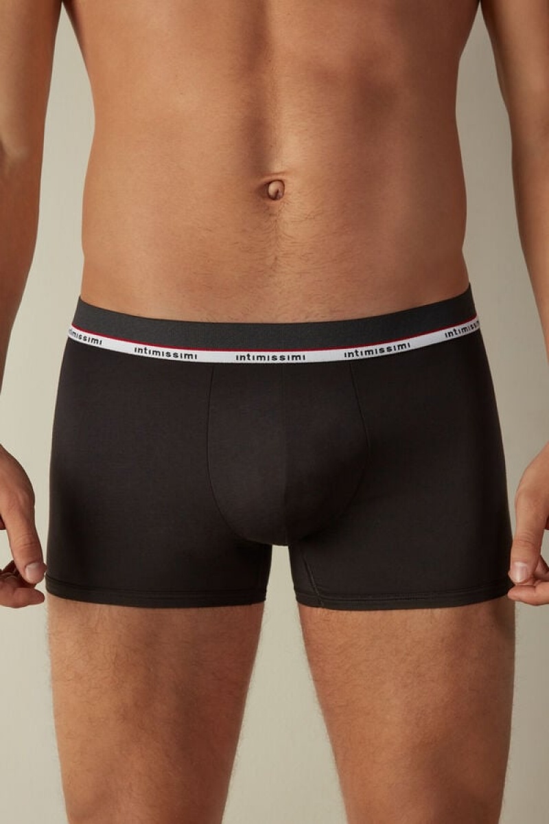 Boxer Barbati Intimissimi Micromodal Negrii | RO EX2583