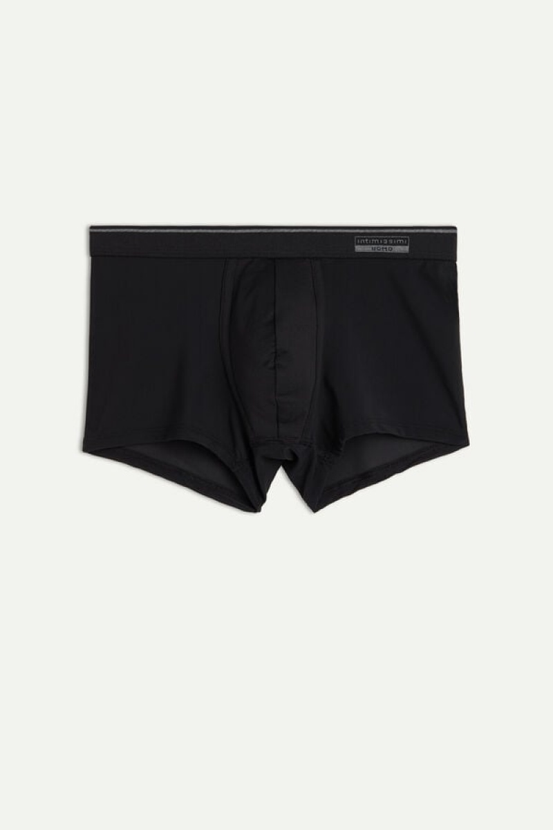 Boxer Barbati Intimissimi Super Fresh Micro-mesh Negrii | RO KI2594