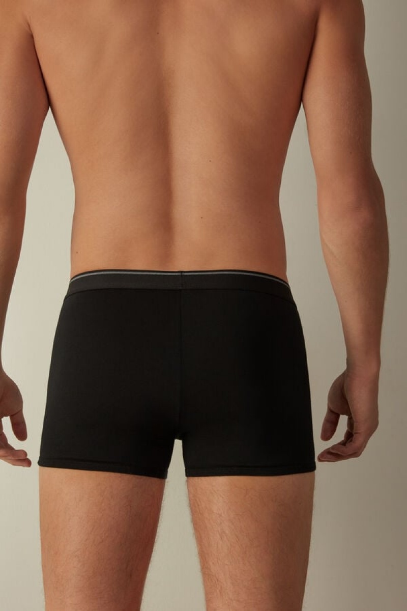 Boxer Barbati Intimissimi Supima® Bumbac Negrii Gri Inchis | RO HK2596