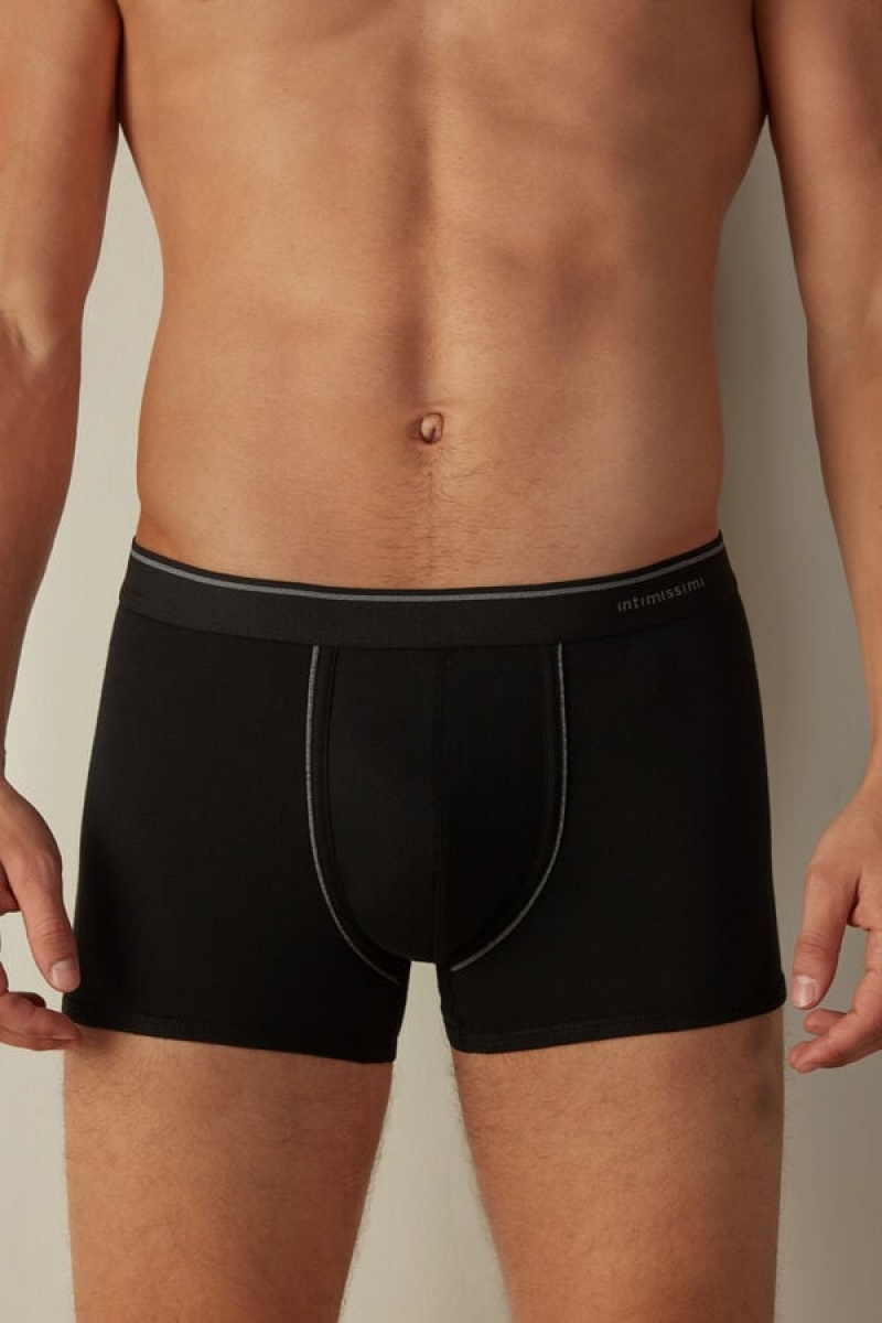 Boxer Barbati Intimissimi Supima® Bumbac Negrii Gri Inchis | RO HK2596