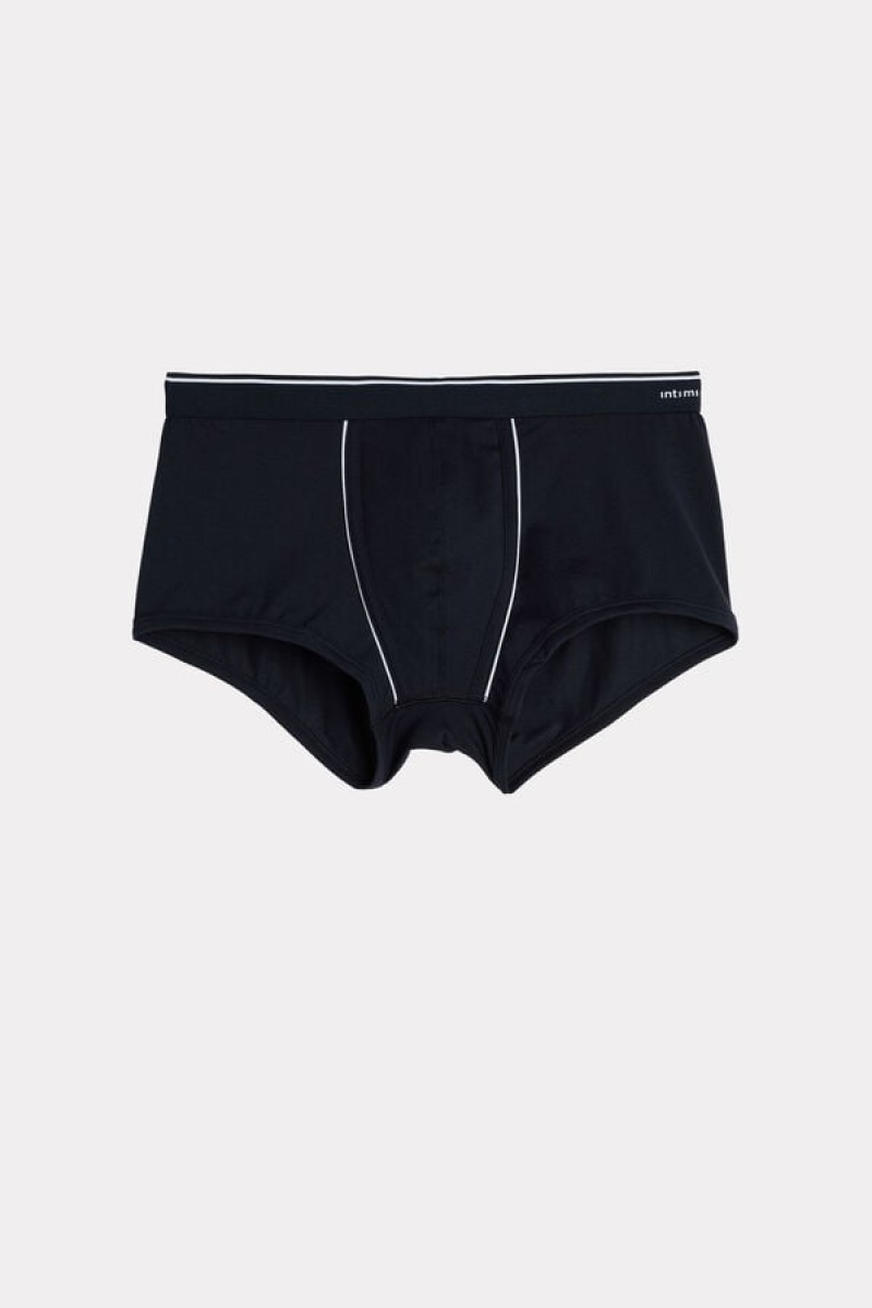 Boxer Barbati Intimissimi Supima® Bumbac Albastri Albi | RO GL2597