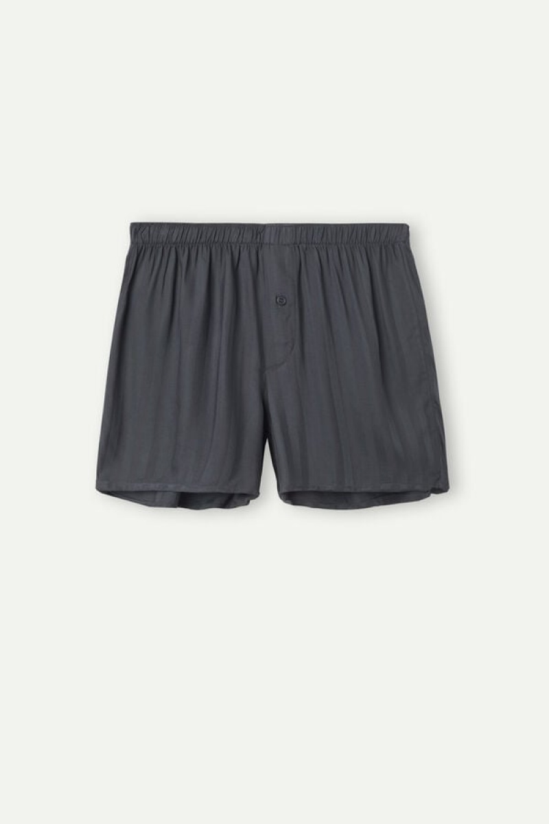 Boxer Barbati Intimissimi Woven Modal Gri | RO RW2608