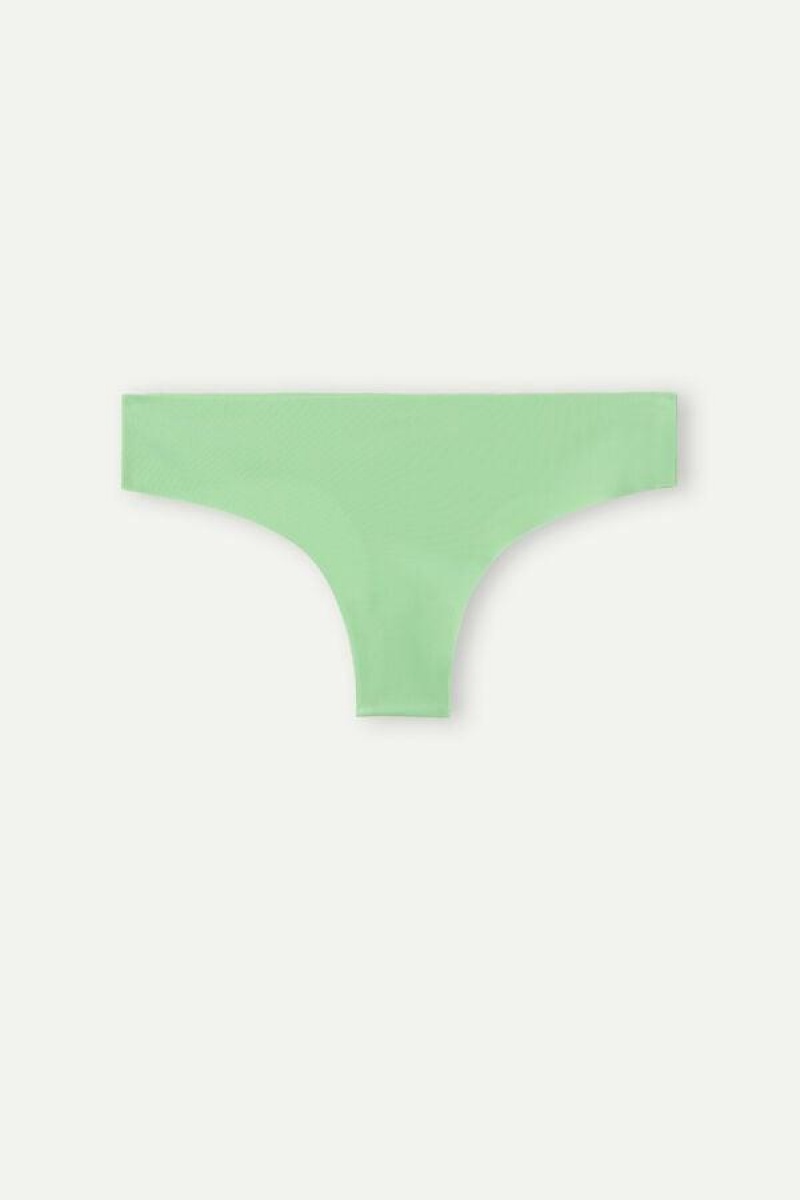 Chiloți Dama Intimissimi Brazilian in Seamless Ultra Light Microfiber Verde Menta | RO XF2487