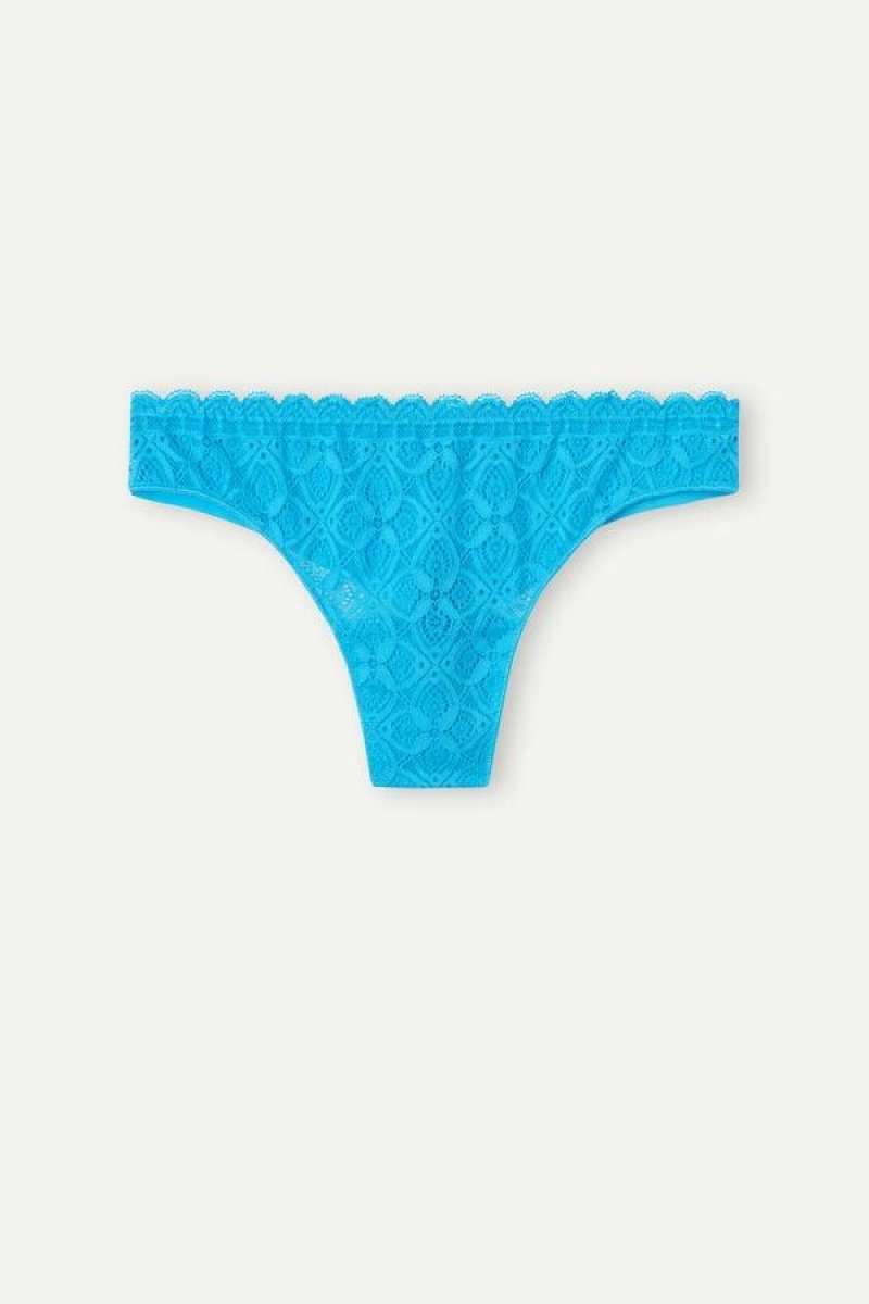 Chiloți Dama Intimissimi Dantela and Microfiber Brazilian Turcoaz | RO GL2493