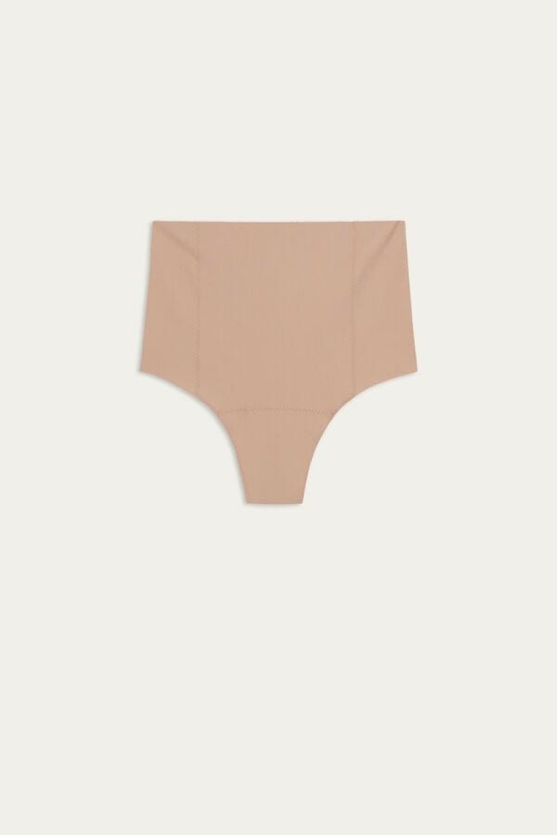 Chiloți Dama Intimissimi Raw-Cut Microfiber French Knickers Bej | RO EX2323