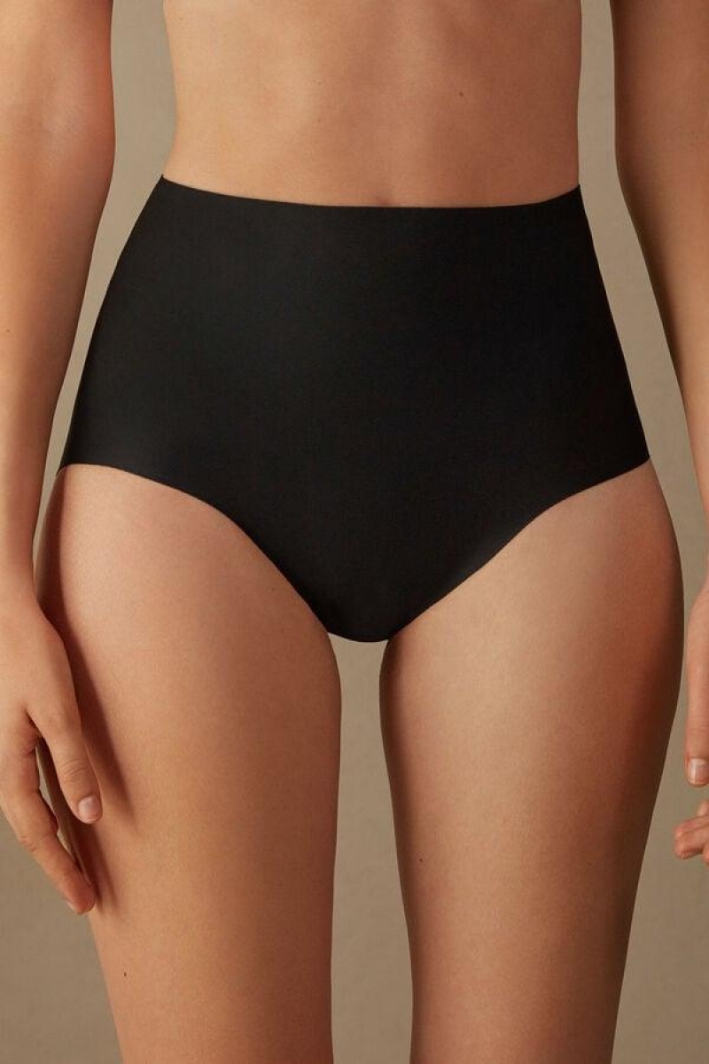 Chiloți Dama Intimissimi Raw-Cut Microfiber Briefs Negrii | RO FM2442